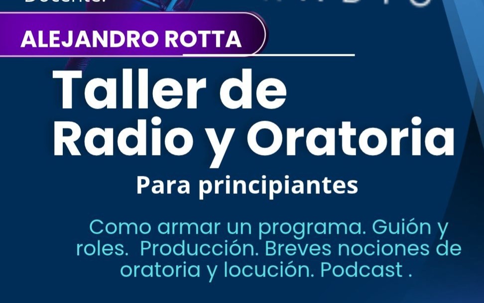 Taller de Oratoria y radio para principiantes 
